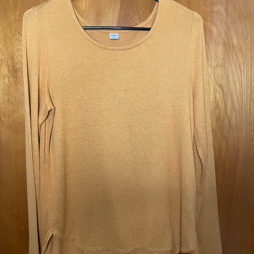 Old Navy Women's Mustard Long Sleeve Top